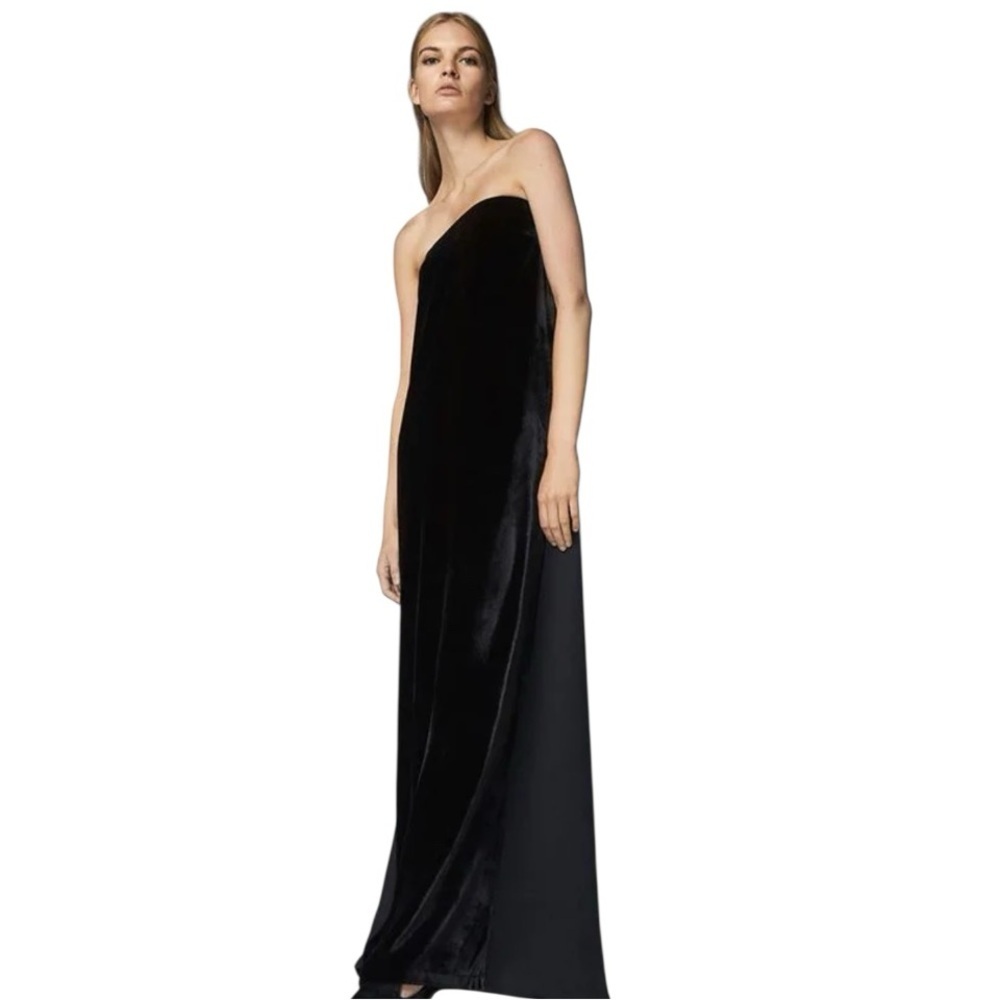 Massimo Dutti Limited Edition Velvet Column Dress